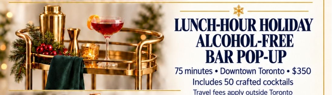 Lunch Time Holiday Cocktail Bar Pop-up