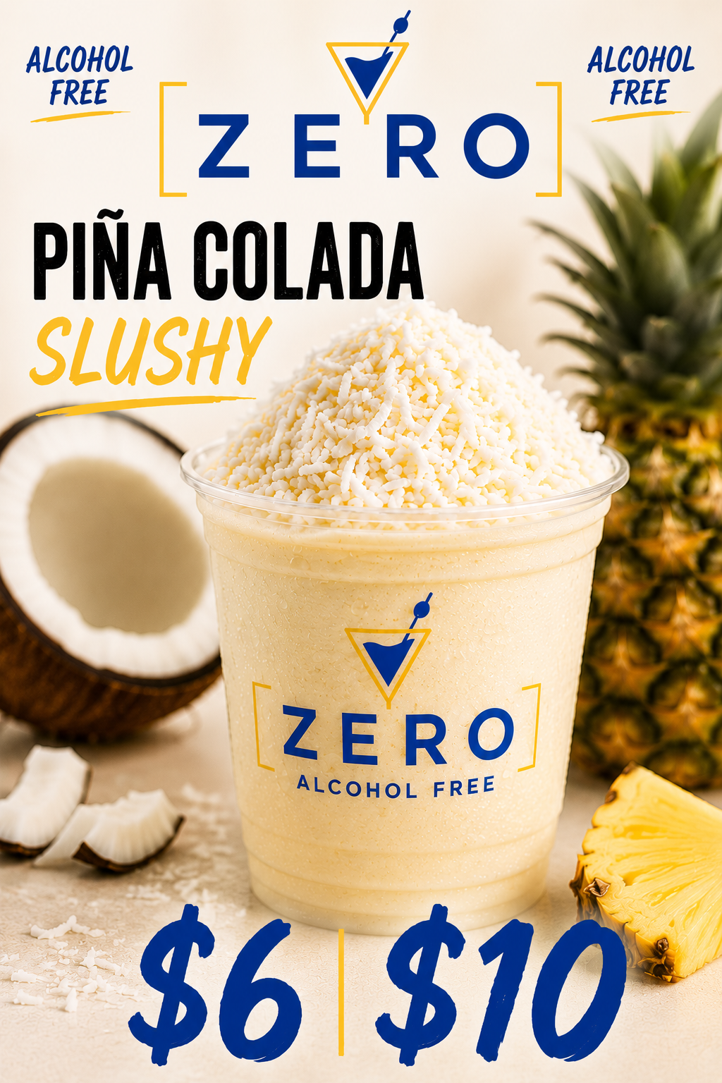 Pina Colada Slushy - ZERO Cocktail Bar