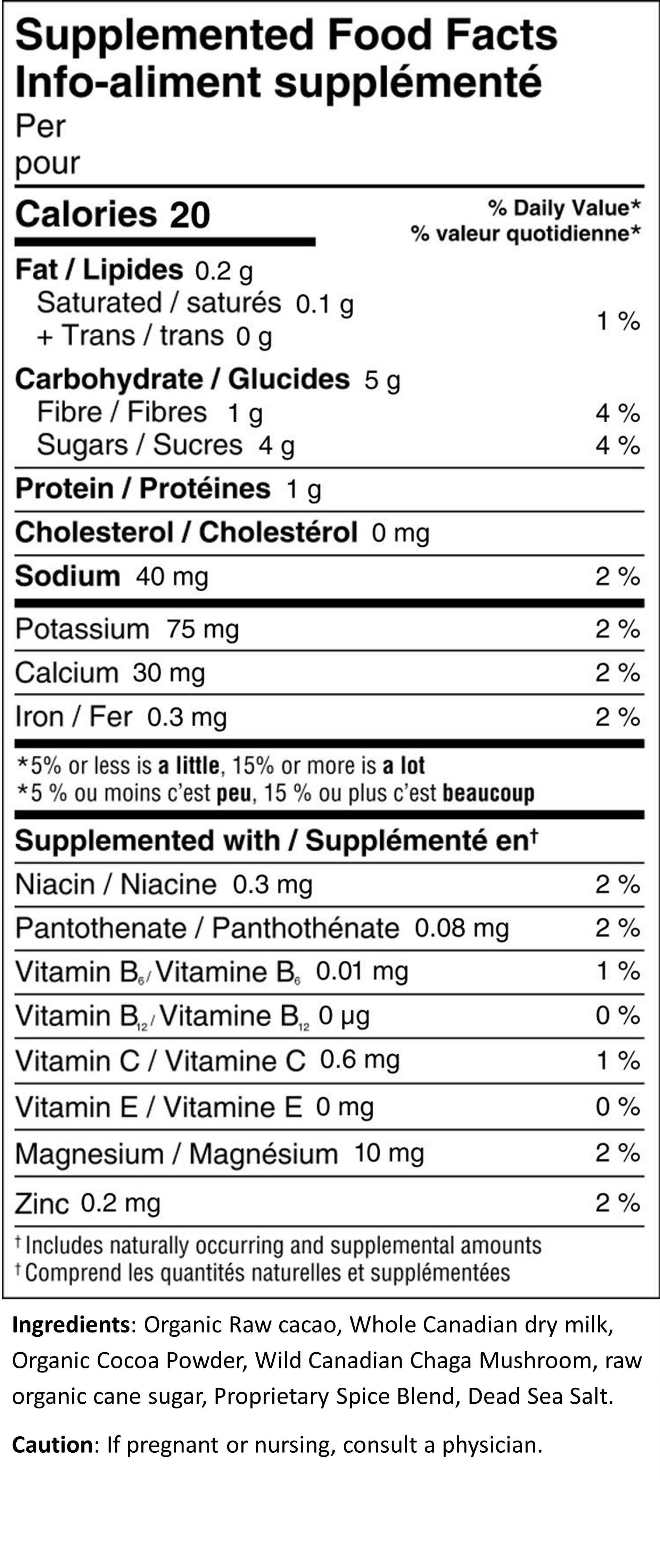 Chaga Hot Chocolate (Superfood Coffee Mate)