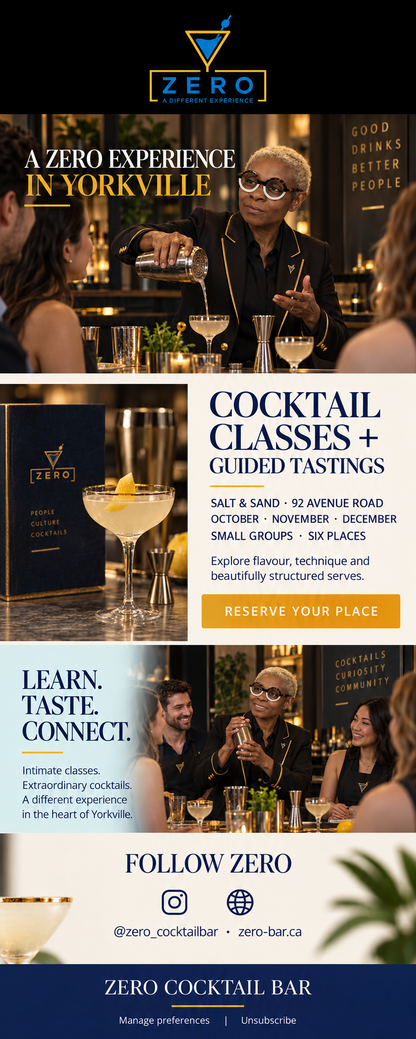 Fall Cocktail Class Experience