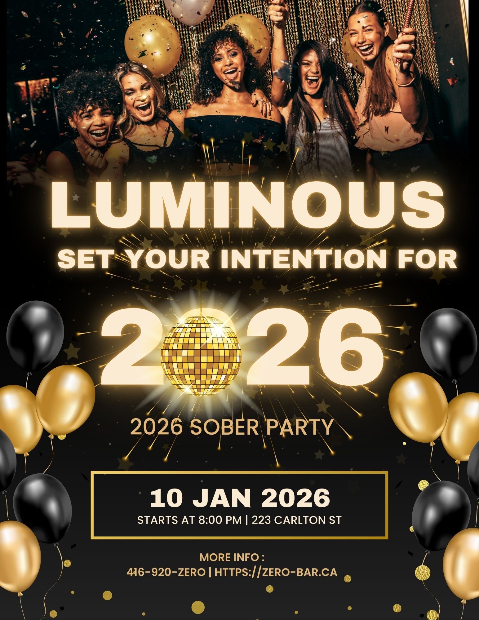 Sober New Year Party - Luminous